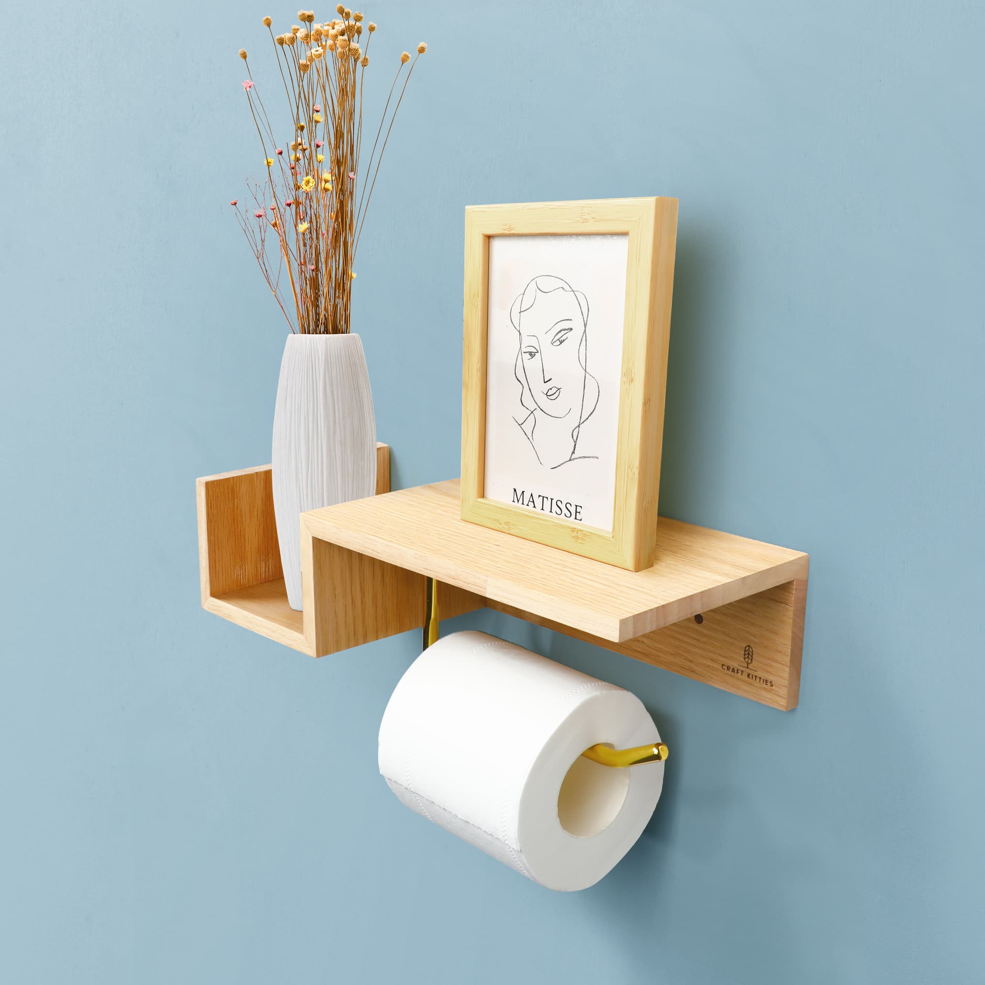 Porte papier-toilette sur pied – support papier toilette moderne