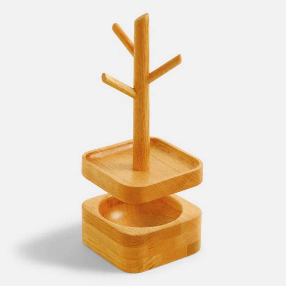 Arbre à bijoux avec compartiment - Personnalisable
