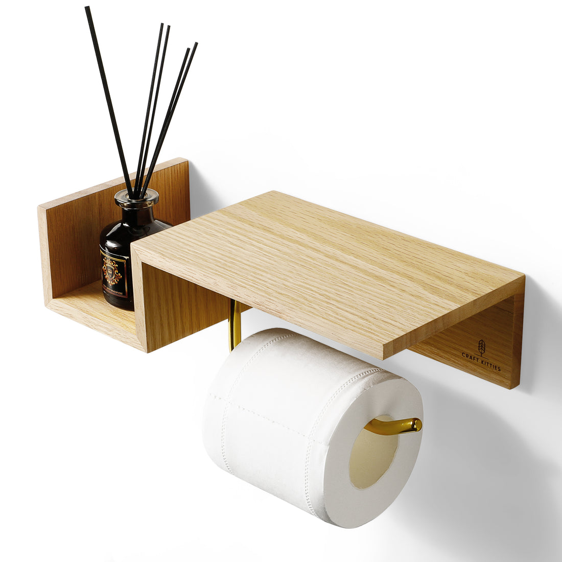 Equipez votre RBNB de porte papier en bois massif