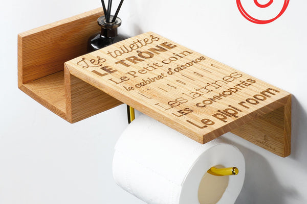 Les porte-papier toilette originaux : pour une touche d'originalité dans votre salle de bain
