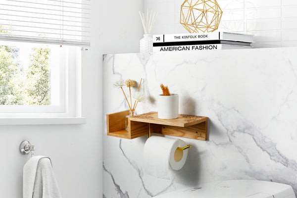 Les porte-papier toilette en bois : le choix parfait pour un style rustique