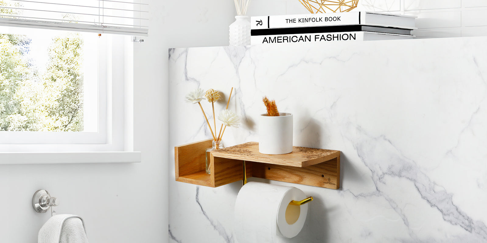 Les porte-papier toilette en bois : le choix parfait pour un style rustique