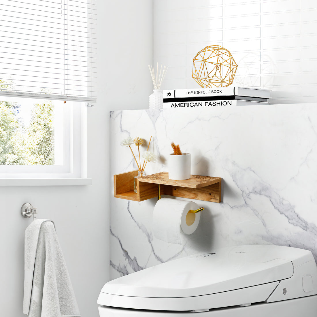 Les porte-papier toilette en bois : le choix parfait pour un style rustique