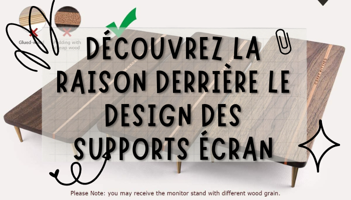 Pourquoi nos supports écran en bois adoptent un design rectangulaire