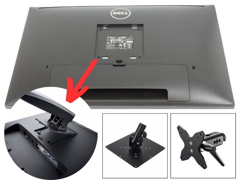 Exemple d'écran pc compatible avec les supports écran VESA