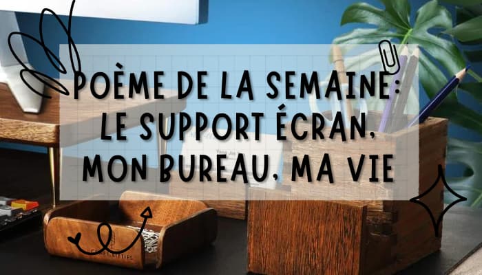 Le support écran, mon bureau, ma vie : Un poème inspiré par Craft Kitties