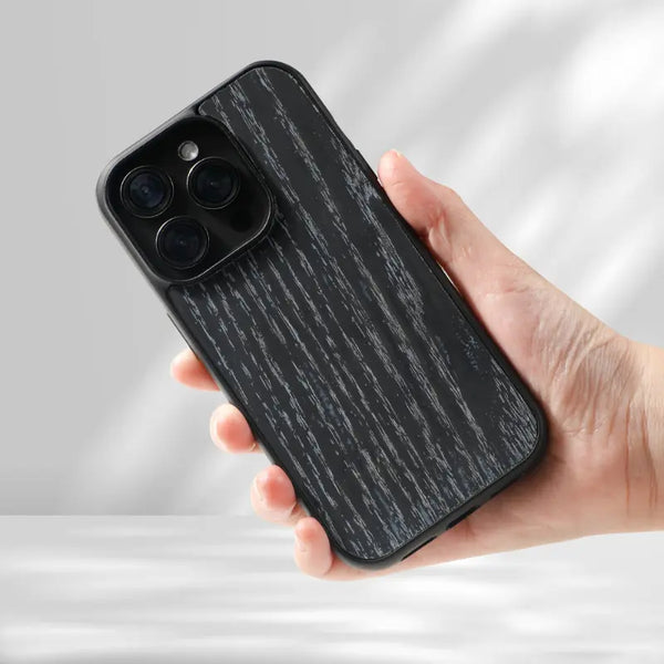 Coque Sensation Bois - Noire