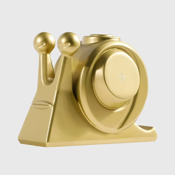 Escargophone doré 2 en 1