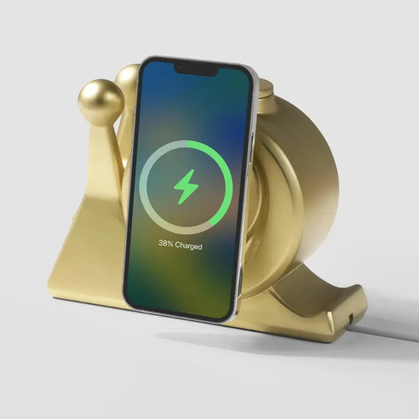 Escargophone doré 2 en 1