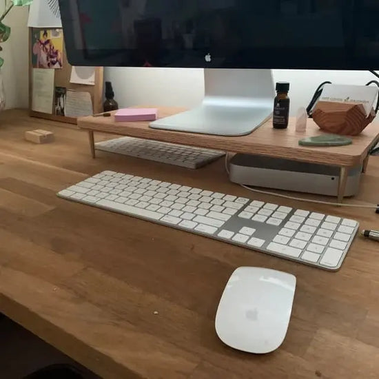 support écran pc pour imac en bois massif