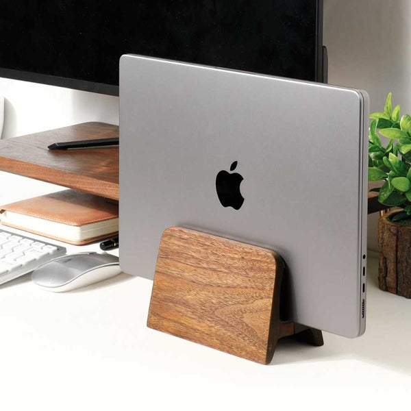 Porte PC portable debout - Avec gravure