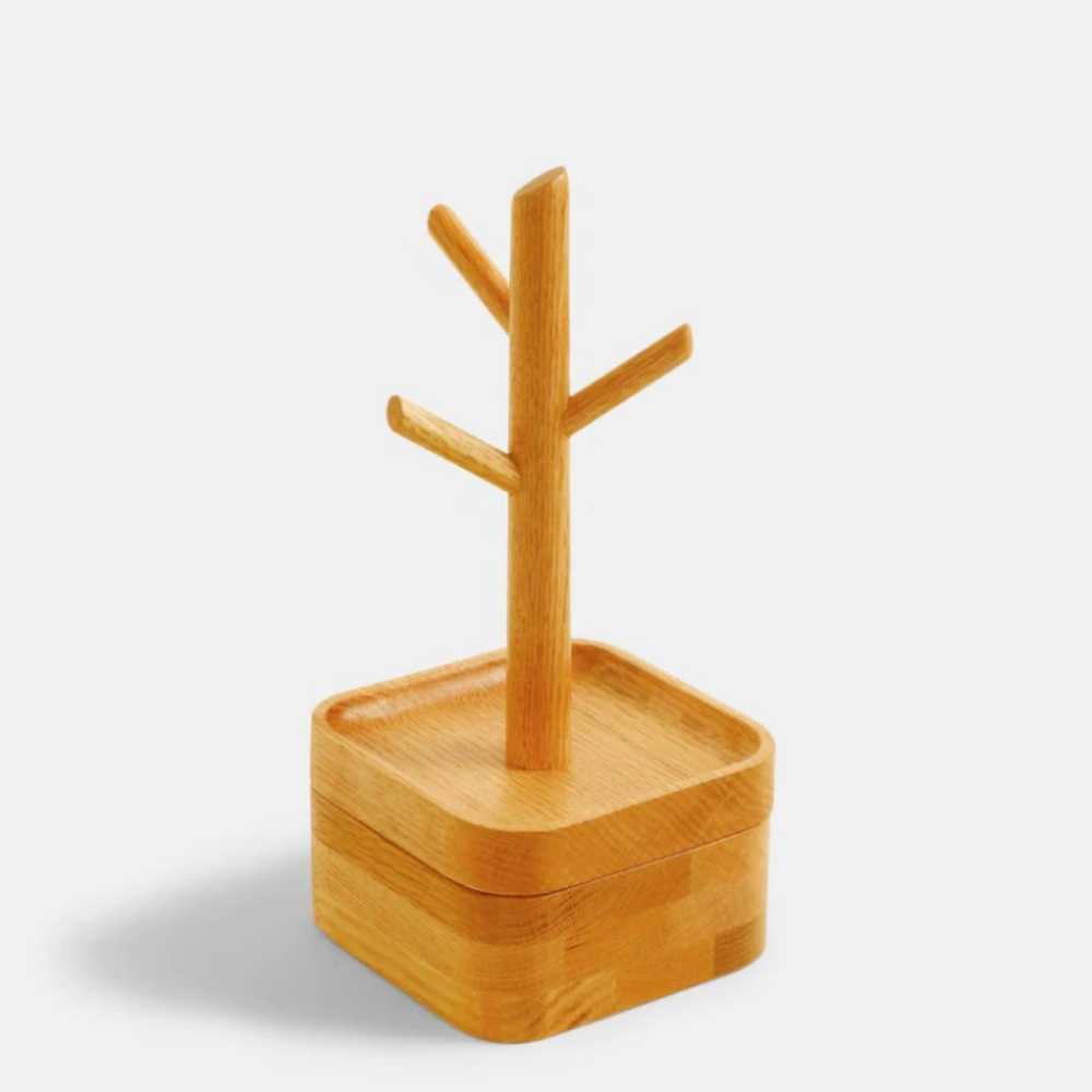 Arbre à bijoux avec compartiment - Personnalisable