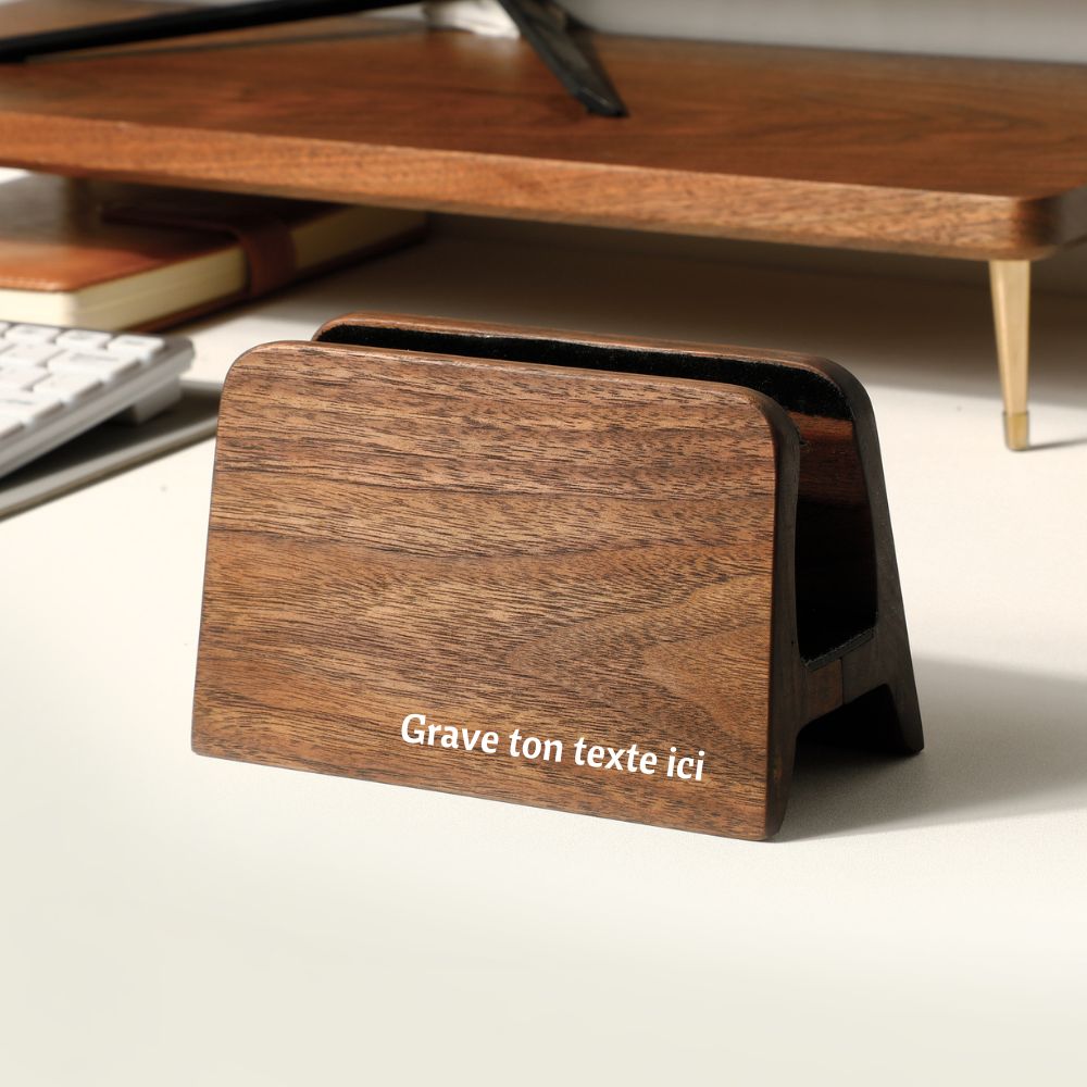 Porte PC portable debout - Avec gravure