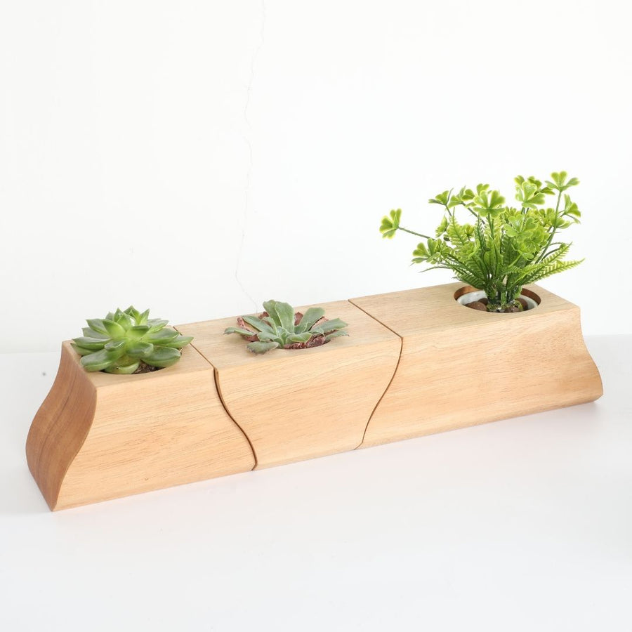 Triple petit pot de fleur