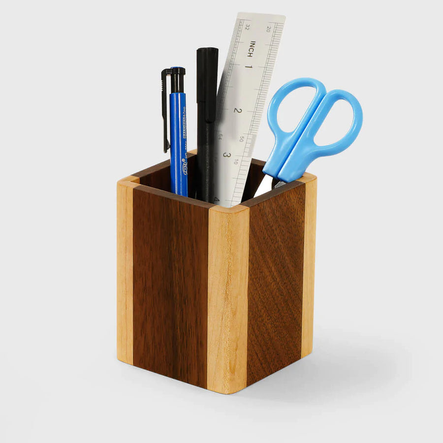 Porte crayon Bi-colore - Avec gravure